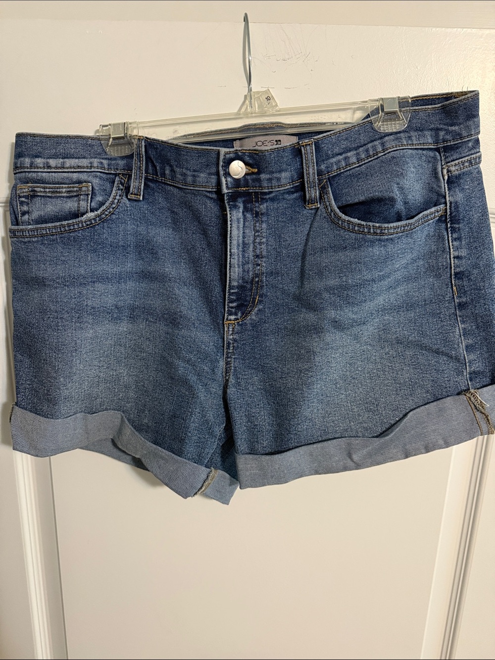 Joe's Jeans Rolled Hem Midrise Blue Denim Shorts